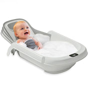 4-Stage Grow-with-Me Baby Bathtub with 25-Angle Spinal Protection Adjustment