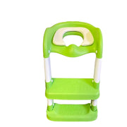 2-in-1 Kids Potty Training Seat with Steps - Foldable, Adjustable Ladder, Soft Cushion, Splash Guard