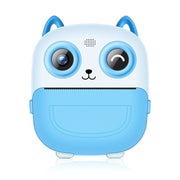 Cámara instantánea para niños (200 DPI), cámara digital de dibujos animados linda con pantalla de 2.4", impresión térmica sin tinta, video HD 1080P y filtros integrados (el mejor regalo para niños y niñas)
