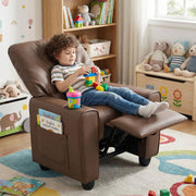 Kids Recliner Chair – Push-Back Reclining & Cup Holder for Ultimate Comfort