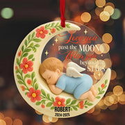 1Personalized Baby Memorial Circle Acrylic Ornament
