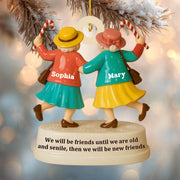 Personalized “Best Friends Forever” Wooden Ornament