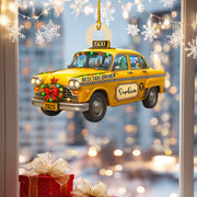 Personalized “My Best Taxi Driver” Christmas Ornament –