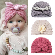 Gorro tejido de color caramelo para bebé: gorro de invierno para niñas y niños
