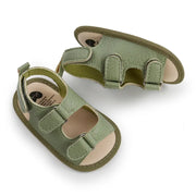 Sandalias de bebé de PU antideslizantes con estilo (recién nacido-18 meses)