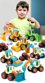 Excavadora de montaje desmontable: juego de juguetes educativos para niños