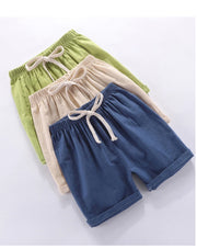 Pantalones cortos de verano para niños en color caramelo (2-10 años)