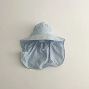 Sombrero de pescador de secado rápido: gorra con sombrilla de dibujos animados para niños