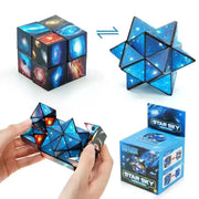 2-in-1 Galaxy Infinity Cube – Space-Themed ABS Fidget Toy