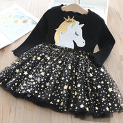 Vestido de princesa unicornio - Vestidos para niños pequeños (3-7 años)