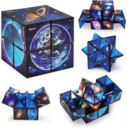 2-in-1 Galaxy Infinity Cube – Space-Themed ABS Fidget Toy