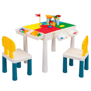 Kids Activity Table Set – Multi-Function Rectangular Play Table with Storage & Double-Sided Tabletop
