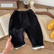 Pantalones cálidos de invierno para niños - Pantalones de pana con forro polar (1-6 años)