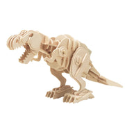 Rompecabezas de madera 3D | Dinosaurios robóticos - T-Rex caminante con control de sonido | Regalo para tus hijos