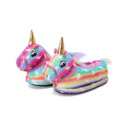 Fluffy Plush Unicorn Slippers