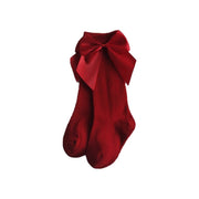 Calcetín largo hasta la rodilla con lazo grande