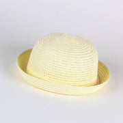 Elegante sombrero de paja para bebé para el verano