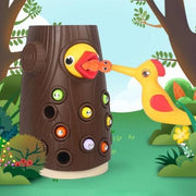 Woodpecker Worm Feeding Game Toys