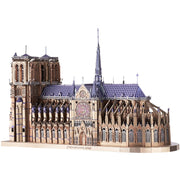 Rompecabezas de metal 3D | Catedral de Notre Dame París | juguetes educativos