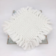 Accesorios de fotografía recién nacido manta de bebé fondo de manta de lana tejida