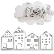 Barrera de cama en forma de casa para bebé