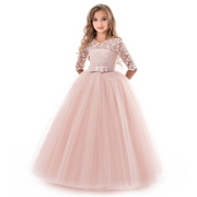Ribbon and Lace Princess Long Dress