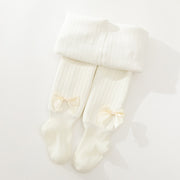 Medias Pantimedias de algodón con lazo lindo para niñas