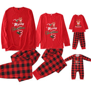 Conjunto de pijamas navideños a juego para la familia