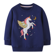 Unicorn Embroidery Design Sweater