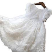 Floral Embroidered Lace Girls Fashion Summer Dress