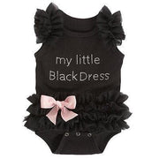 Black Ruffle Romper