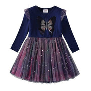 Butterfly Long Sleeves Dress