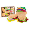 28PCS Felt Food Burger Sandwich Set