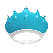 Gorro de ducha ajustable para niños: diseño de corona de dibujos animados 