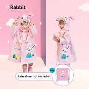 Linda colección de impermeables de animales en 3D para niños: conejo, unicornio, dinosaurio, tiburón 