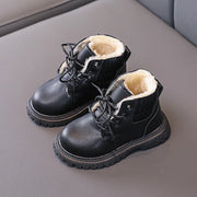 Botas de nieve con forro de felpa acogedoras: antideslizantes y suaves para bebés y niñas 