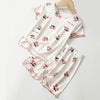 Girls Cherry Pajama Set 1-8Y