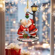 Personalized “Kiss of Love – Growing Old Together” Christmas Ornament –