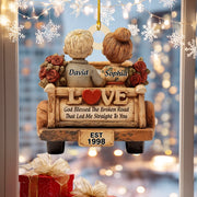 Personalized Romantic Love Couple Ornament –