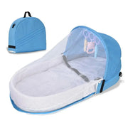 Cama Portátil para Bebés con Mosquitero – Cuna de Viaje Biónica Plegable para Recién Nacidos – Ideal para Uso en Exteriores e Interiores