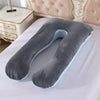 U-Shape Pregnancy Pillow – Soft Fleece Maternity Body Pillow for Sleeping
