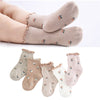 Calcetín Tobillo Vintage Estampado Floral Infantil