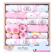 Conjuntos de ropa infantil para bebés de algodón suave con estampado de patrones de 18 piezas