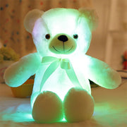 Almohada Huggy con osito de peluche brillante