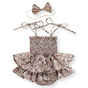 Floral Prints Summer Fashion Siblings Matching Outfit