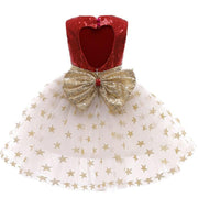 Backless Sequin and Star Princess Dress