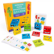 Juego de cartas de rompecabezas de expresión 