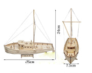 Rompecabezas de madera 3D | Velero | Regalo para niños y adultos