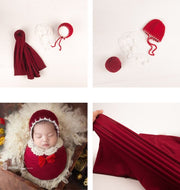Wraps Blanket Baby Hat Crochet Set