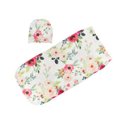 Conjunto de envolturas para recién nacidos, saco de dormir suave para bebé, gorro